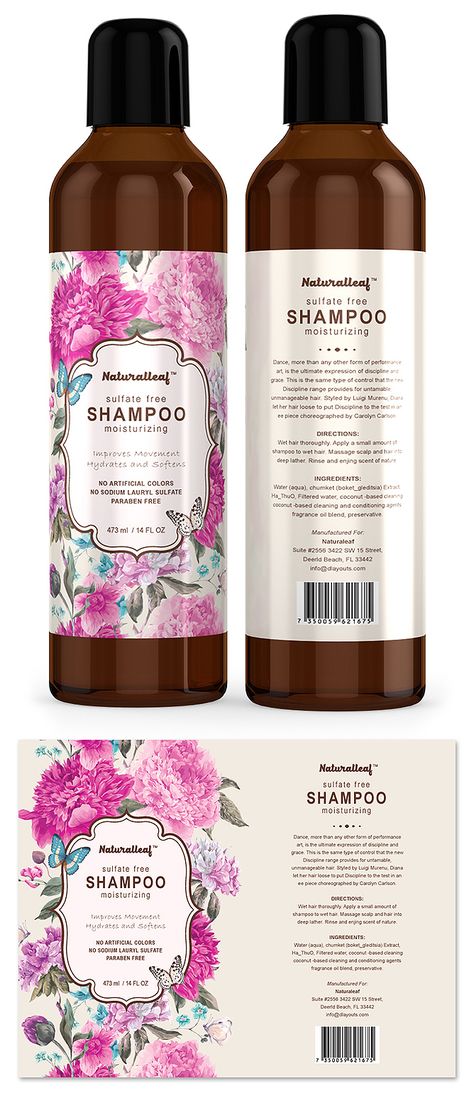 Hair Shampoo Label Template Design, Packaging, Beauty Products Labels, Shampoo Bottles Design, Beauty Packaging, Cosmetic Bottles, Cosmetic Label Design Beauty Packaging, Cosmetic Packaging, Skincare Packaging