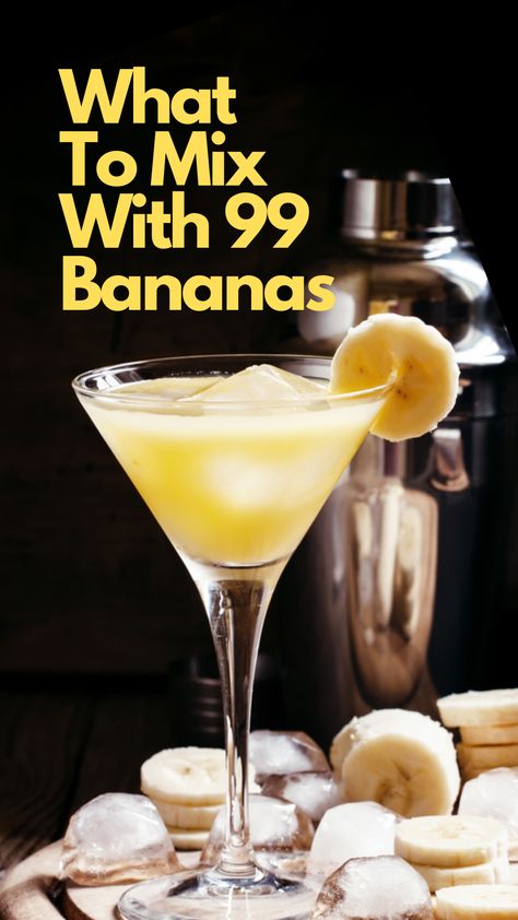 What To Mix With 99 Bananas Low Carb Recipes, Friends, Summer Drinks, Drink Recipes, Alcohol Drink Recipes, Vodka Mixed Drinks, Drinks Alcohol Recipes, Easy Drink Recipes, Kahlua Drinks