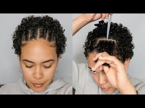In this video I shared with you a very simple and cute hairstyle for very short curly hairA perfect hairstyle for big chop hairThis hairstyle is also per... Curly Hair Styles Easy, Big Chop Hairstyles, Curly Hair Braids, Curly Hair Styles Naturally, Natural Hair Styles Easy, Big Chop Natural Hair, Big Chop Styles, Natural Curls Hairstyles, Curly Hair Styles