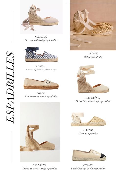 Outfits, Chanel, Capsule Wardrobe, Flat Espadrilles Outfit Summer, Espadrilles, Sandals Summer, How To Style Espadrilles, Flat Espadrilles Outfit, New Look Sandals