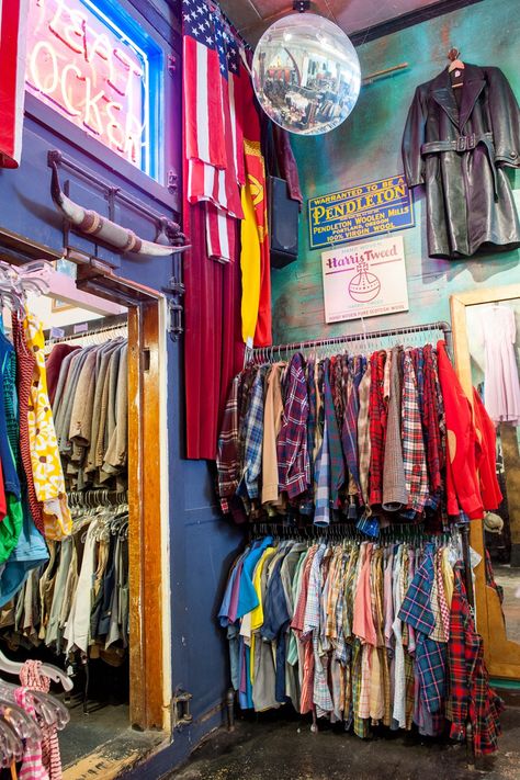 Ka-Ching! The Bay Area's 11 Best Secondhand Stores #refinery29  http://www.refinery29.com/2013/06/48377/thrift-stores-san-francisco#slide-6  Held Over  Ah, yes, the OCD lover's vintage-slash-thrift mecca. Smack in the middle of the Haight, Held Over sets itself apart with a well-managed selection of thrifty, swoon-worthy styles sorted out by era. While the racks are massive (thanks to a keen eye for organization), you won't get overwhelmed. Expect to pay a pretty penny, more than most thrifts... Studio, Thrift Store Shopping, Vintage Thrift Stores, Thrift Stores, Thrift Store, Thift Store, Thrift Shopping, Thrift Store Fashion, Vintage Clothes Shop