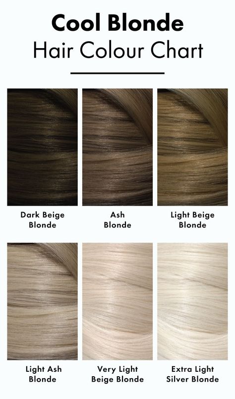 Cool Blonde Hair Colours to find the right shade for you | My Hairdresser Art, Winter, Blonde Tones Chart, Light Ash Blonde Hair, Dark Ash Blonde, Ash Hair Colour, Hair Color For Black Hair, Blonde Hair Color Chart, Ash Blonde Hair Colour