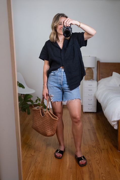 Outfits, Shorts, Casual, Summer Work Clothes, Casual Summer Outfits Shorts, Casual Summer Outfits For Work, Summer Casual Outfits For Women, Casual Summer Outfits For Women, Midsize Fashion Summer Casual