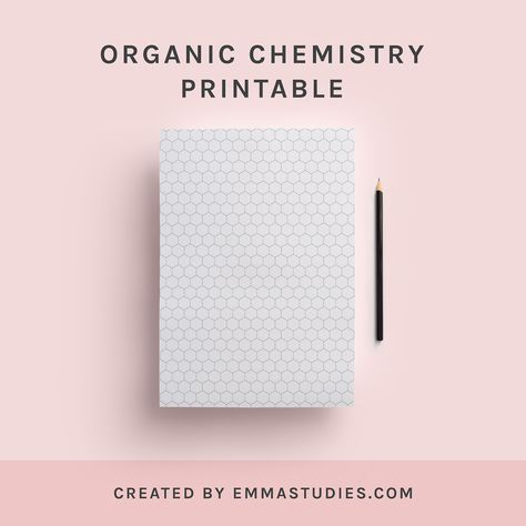 Organic chemistry printableAfter posting my note-taking printables, someone suggested making a printable for organic chemistry because the notebook was really expensive! With a bit of effort, I finally figured out a way to create little hexagons for... Organisation, Note Taking, Notebook Templates, School Notes, Notes Template, Study Notes, School Organization, Organic Chemistry Notes, Chemistry Notes