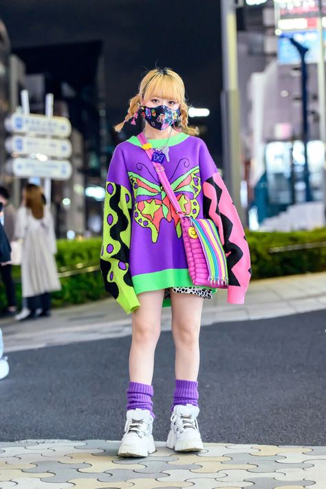 Top 23 Street Style Outfits From Tokyo Fashion Week Spring 2021 Outfits, Kawaii, Japanese Street Fashion, Tokyo Fashion, Harajuku, Character Outfits, Model, Style, Giyim