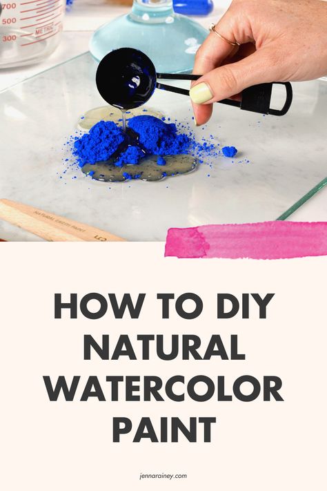 Diy, Watercolour Techniques, Homemade Watercolors, How To Make Paint, Diy Watercolor Painting, Diy Watercolor, Diy Natural Products, Liquid Watercolor, Watercolor Techniques