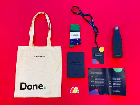 Swag | Elevate Conference Design, Web Design, Promotion, Conference Bags, Promo Items, Conference Swag, Brand Kit, Company Swag, Merchandise