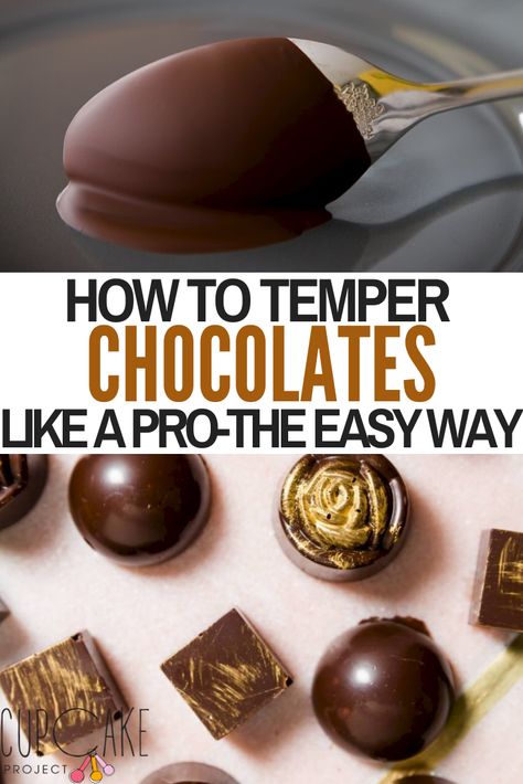 Chocolates, Fudge, Cupcakes, Cocoa, Cake, Dessert, Tempering Chocolate, How To Temper Chocolate, How To Make Chocolate