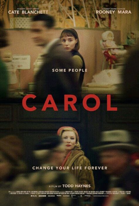 Carol - "Some people change your life forever" Film Posters, Films, Rooney Mara, Oscar, The Foster, Movie Posters, Carole, Movie Posters Minimalist, Film