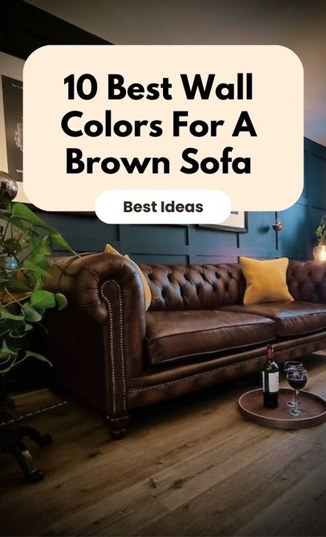 Explore our top 10 wall color recommendations that beautifully complement a brown sofa and create a cohesive and stylish space. Curling, Design, Man Cave, Organisations, Brown Living Room Furniture, Dark Brown Couch Living Room, Brown Living Room Decor, Dark Brown Living Room Furniture, Blue And Brown Living Room