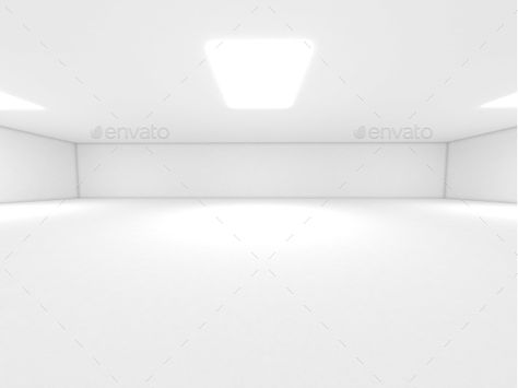 #White #Room #Spotlight and Empty Space 3D Render - 3D Backgrounds Vintage, Design, Vr Room, Empty Spaces, Store Design, Room Aesthetic, Light And Shadow, Room, Background Templates