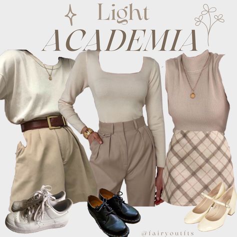Wardrobes, Outfits, Light Academia Outfit Women, Light Academia Outfits, Light Academia Outfit, Light Academia Clothes, Academia Aesthetic Outfit, Academia Outfits, Light Academia Fashion