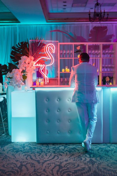 Miami Vice Casino Night - After Party in Park City, UT | The Vendry Retro, Event Production, Corporate Party Ideas, Corporate Party, Event Design Inspiration, Corporate Party Decorations, Corporate Party Theme, Event Themes, Event Planning