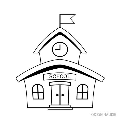 A free clip art image that designed a black and white school. Writing Clipart, Back To School Images, Chart School, Teaching Clipart, Classroom Images, Book Clip Art, Classroom Clipart, School Images, Teacher Clipart