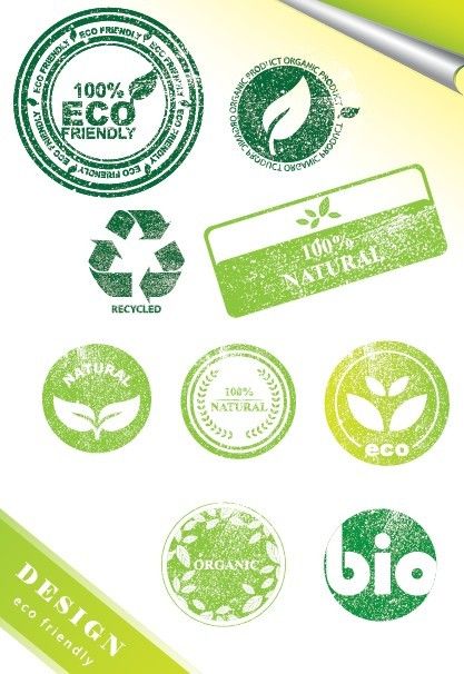 Vintage ECO Friendly Green Label Stickers Vintage, Design, Eco Label, Eco Friendly, Vintage Packaging, Label Stickers, Eco, Food Branding, Graphic Design Resources