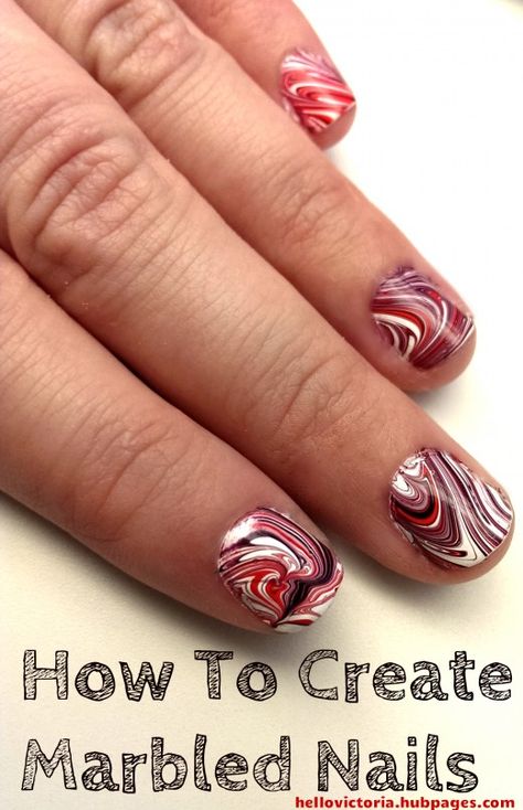 Ever seen those professionally done marbled nails and wondered how on earth people do it? Here's an easy tutorial and tips for creating that look yourself at home! Diy, Nail Art Designs, Dry Nail Polish, Dry Nails, Marble Nails Diy, Marble Nail Designs, Marble Nail Art, Water Marble Nail Art, Marble Nails