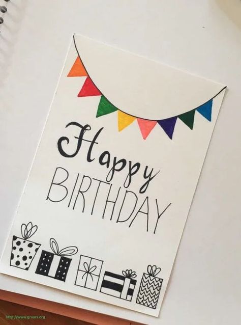 20 Awesome Homemade Birthday Card Ideas | Crafty Club | DIY & Craft Ideas Birthday Cards For Friends, Happy Birthday Cards Diy, Birthday Cards Diy, Bday Cards, Creative Birthday Cards, Birthday Cards, Birthday Card Drawing, Birthday Card Design, Birthday Greetings