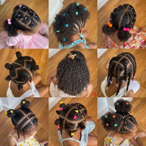 2022 Hair Inspiration 👑❤️ #kidshairstyles | Instagram Coiffures Enfants Noirs, Kids Curly Hairstyles, Coiffure Facile, Hairdos For Curly Hair, Natural Hairstyles For Kids, Curly Hair Styles, Girls Natural Hairstyles, Kids Hairstyles Girls, Black Kids Hairstyles