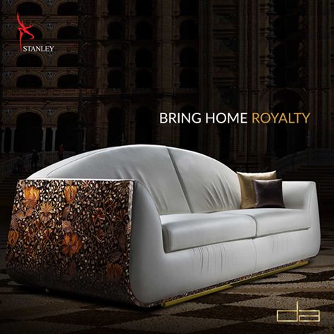 Enjoy the luxurious and stately charm of Stanley’s La Monarch sofa. It features top-grain leather and hand carved designs for a look that will never go out of style. And with over 200 designs and 500 upholstery choices, Stanley’s furniture can be customized to satisfy all your style desires. Visit DA3 Luxury to experience a Stanley. Call +91-88885 66666 for more info. #DA3Luxury  #LoveStanley #StanleySofas #FinestLeathers #Quality #Sofas #Oddchairs Design, Kolkata, Luxury, Stanley Furniture, Stanley Sofa, Sofas, Sophisticated, Sofa, Legacy