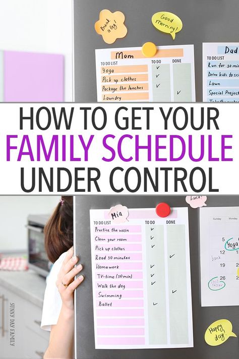 Feeling overstressed and overextended? IGet your family schedule under control with these easy tips! Great advice for busy families on how to manage activities and appointments while staying organized. Family Routine, Busy Family Organization, Family Management, Schedule Board, Family Activities Preschool, Organisation Tips, Family Organization, Family Schedule, Parenting Resources