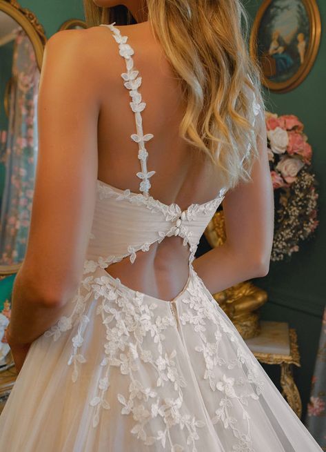Shop Azazie Wedding Dress - Azazie Devi BG in Tulle and Lace. Find the perfect wedding dress for your big day. Available in full size range (WD0-WD30) and in custom sizing at Azazie. Tulle, Wedding Dresses, Wedding Dress, Wedding, Lace, Elegant, Azazie, Perfect Wedding Dress