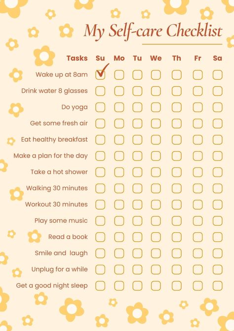 checklist, self care checklist, selfcare checklist Selfie, Outfits, Organisation, Diy, Self Care Activities, Self Care, Self Improvement Tips, Self Improvement, Daily Care Routine