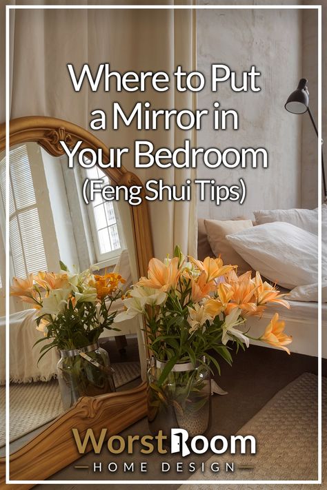 Where to Put a Mirror in Your Bedroom (Feng Shui Tips) Architecture, Pretty, Style, Feng Shui Bedroom, Feng Shui Bedroom Ideas, Feng Shui Bedroom Layout, Fungshway Bedroom, Feng Shui Small Bedroom, Bedroom Feng Shui Layout