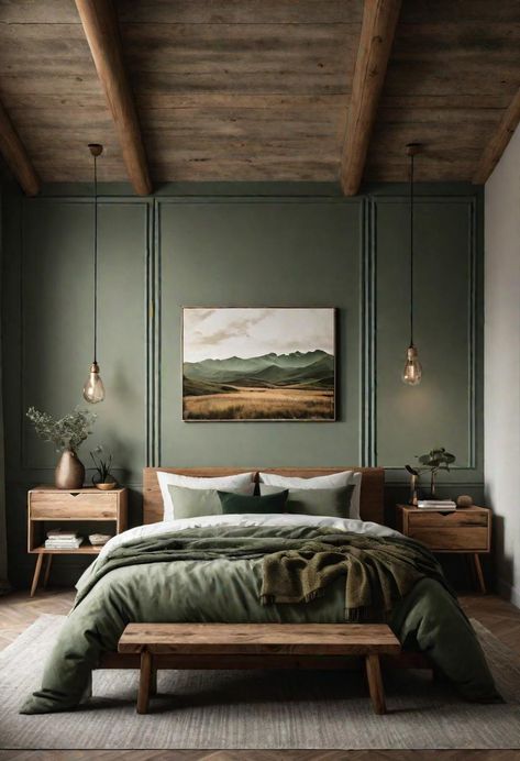29 Sage Green Bedroom Ideas to Transform Your Space into an Oasis Bedroom, Home, Inspiration, Rum, Design, Dekorasyon, Inspo, Interieur, Inredning