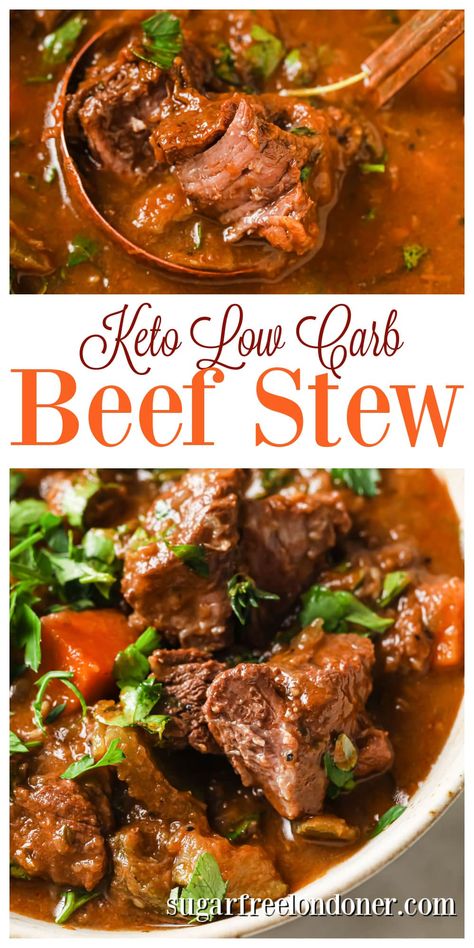 Low Carb Beef Stew, Beef Stew Healthy, Keto Beef Stew, Beef Stew Meat Recipes, Dinner Recipes Healthy Low Carb, Healthy Low Carb Snacks, Crockpot Recipes Beef Stew, Low Carb Recipes Snacks, Keto Beef