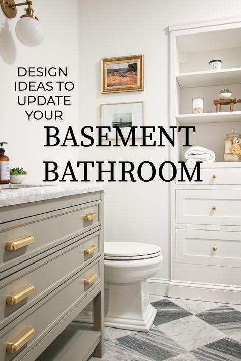 Diy, Budget Bathroom Remodel, Basement Bathroom Remodeling, Basement Bathroom Ideas, Small Basement Bathroom, Bathrooms Remodel, Basement Bathroom Design, Laundry In Bathroom, Downstairs Bathroom