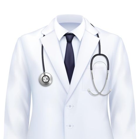 Doctor uniform realistic composition wit... | Free Vector #Freepik #freevector #doctor-uniform #doctor-coat #white-coat #medical-uniforms Shirts, Illustrators, Design, Web Design, Uniform, Uniform Design, Photo Outfit, Modern, Coat Design