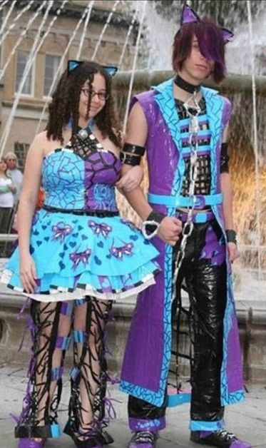 . Prom, People, Outfits, Matching Prom Outfits, Ugly Prom Dress, Ugly Dresses, Ugly Outfits, Clothing Fails, Duct Tape Prom Dress