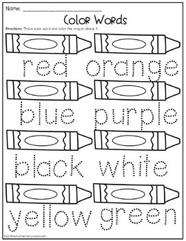 Pre K, Color Words Kindergarten, Color Word Activities, Color Worksheets For Preschool, Learning Colors, Color Activities, Spelling, Kindergarten Colors, Preschool Colors