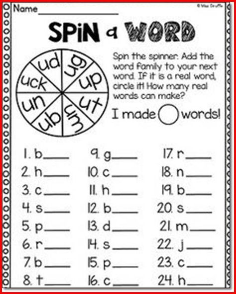 2nd Grade Phonics Worksheets For Learning â Free Printables Phonics Activities, Phonics, Word Families, Phonics Words, Phonics Reading, Short Vowel Worksheets, Phonics Worksheets, Digraphs Worksheets, Word Activities