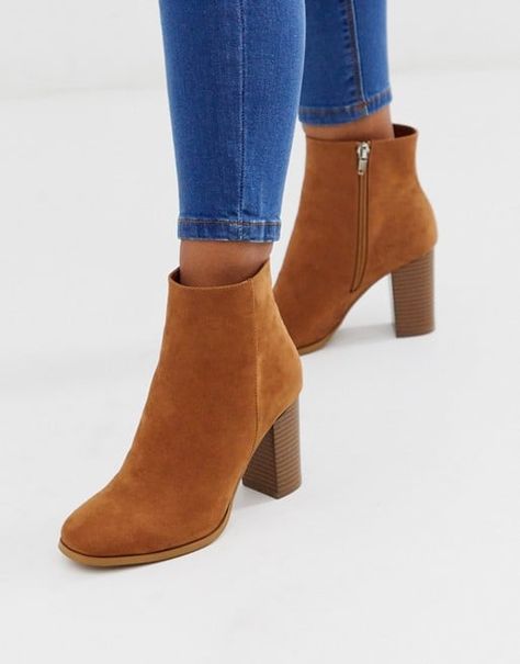 ASOS Design Rye Heeled Ankle Boots Red Cowgirl Boots, Boots For Women Ankle, Cheerleading Shoes, Durango Boots, Twisted X Boots, Cheap Ankle Boots, Boots For Short Women, Tan Boots, Cool Boots