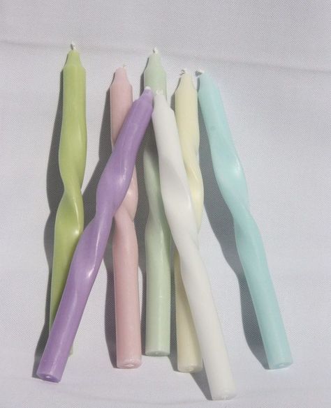 Discover our twisted candles in more pastel colors 💜 Candles, Pastel, Funky Candles, Twisted Candles, Twist Candle, Handmade, Pastel Colors, Discover, Color