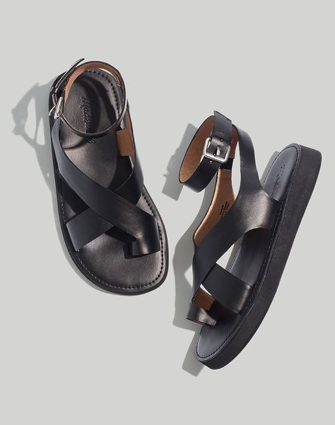 Platform Sandals, Flatform Sandals, Strap Sandals, Leather Sandals, Black Leather Sandals, Chunky Sandals, Black Sandals, Sandals Summer, Womens Sandals