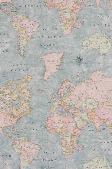 World geography map