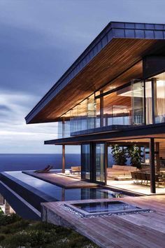 Tricked out double volume cliff-top estate in South Africa: Cove 3 House House Design, Modern House Design, Modern Architecture, Contemporary House, Interior Architecture Design, Modern House, Architecture House, Interior Architecture, House Exterior