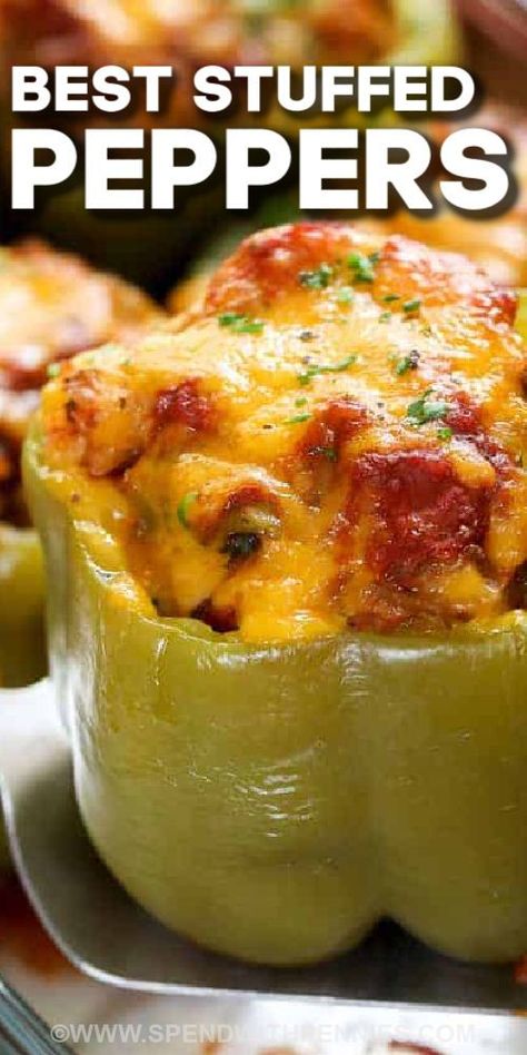Healthy Recipes, Ideas, Casserole, Stuffed Peppers With Sausage, Stuffed Bell Peppers Turkey, Stuffed Peppers With Rice, Sausage Stuffed Peppers, Stuffed Peppers With Turkey, Stuffed Bell Peppers