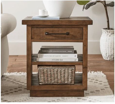 Home Décor, Pottery Barn, Tables, Reclaimed Wood Console Table, Reclaimed Wood Coffee Table, Wood Console Table, End Tables With Storage, End Tables With Drawers, Wood End Tables