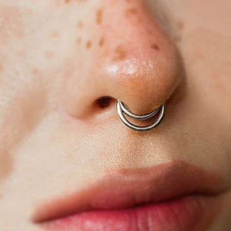 Zena Moon Clicker Nose Ring, Septum Jewelry, Septum Hoop, Septum Piercing Jewelry, Septum Piercing, Piercing Jewelry, Septum Ring, Septum Piercings, Cartilage Hoop