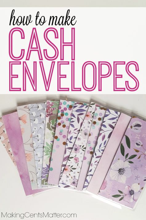 Use the cash envelope system but tired of using mailing envelopes?  This post shows you how easy it is to make your own sturdy cash envelopes that fit into your wallet! Organisation, Diy Cash Envelope Wallet, Cash Budget Envelopes, Cash Envelope Budget System, Cash Envelope System, Cash Envelopes, Budget Envelopes, Envelope Budget System, Mailing Envelopes
