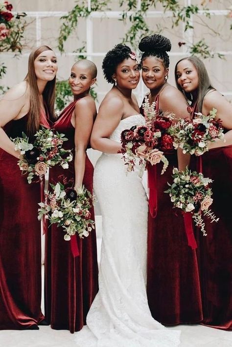 18 Red Bridesmaid Dresses For Fairytale Wedding ❤ red bridesmaid dresses dark red velvet long jennyyoonyc ❤ #weddingdresses Bridesmaid Dresses, Wedding Dresses, Dark Red Bridesmaid Dresses, Red Bridesmaids, Red Bridesmaid Dresses, Burgundy Bridesmaid, Winter Bridesmaid Dresses, Winter Bridesmaids, Bridesmaid Dresses Red Long