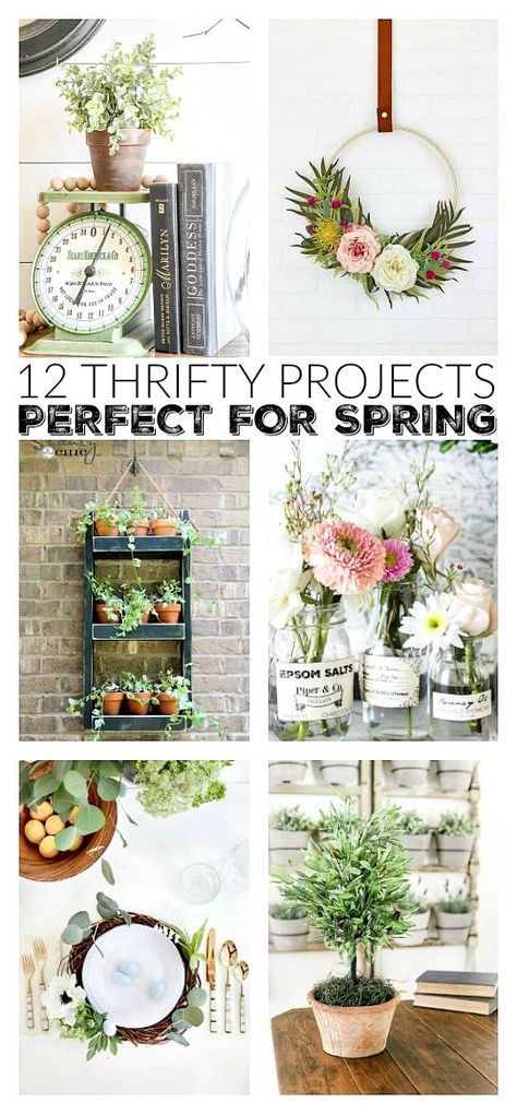 12 Adorable, easy and fun spring DIY projects that won't break the bank! #spring #springdecor #diy