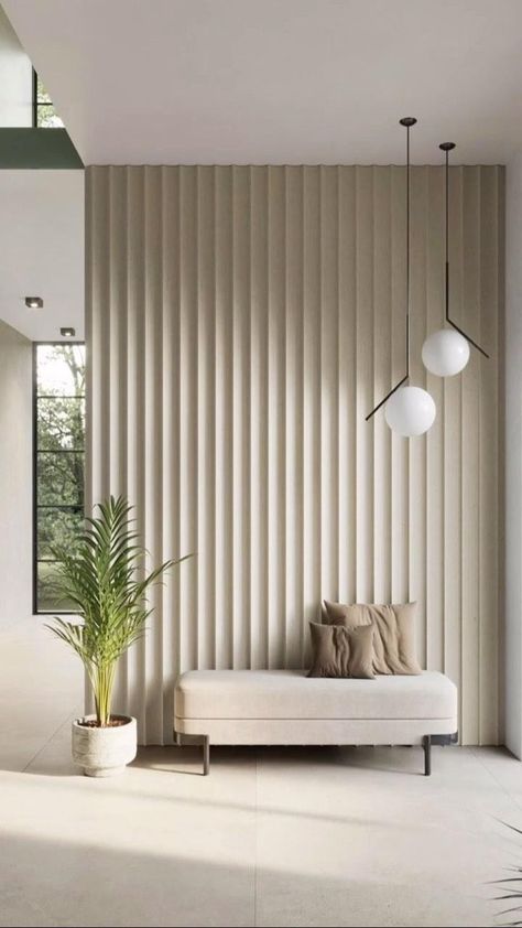 Get Inspired, Get Creative 🎨 🖌️ Here’s a glimpse into the many looks you can create using our fluted and reeded panels from The Allure… | Instagram Interior, Home, Wall Paneling, Wall Panel Design, Wall Texture Design, Textured Wall Panels, Wall Panel Texture, Wall Molding, Decorative Wall Panels