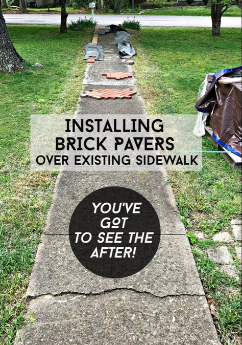 Decks, Outdoor, Brick Pavers, Brick Walkway, Pavers Over Concrete, Brick Sidewalk, Concrete Walkway, Concrete Patio, Brick Patios