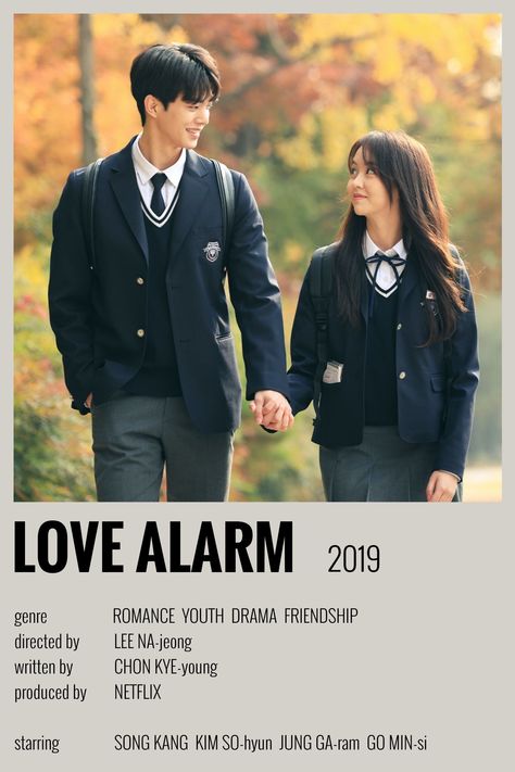 minimalist kdrama poster-Love Alarm. No reposting or I'll off you