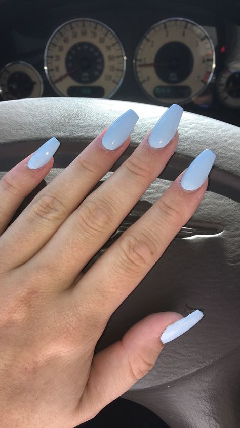 Acrylics, Baby Blue Nails With Glitter, Short Square Acrylic Nails, Square Acrylic Nails, Blue Acrylic Nails, Acrylic Nails Light Blue, Acrylic Nails Coffin Short, Blue Coffin Nails, Blue Gel Nails