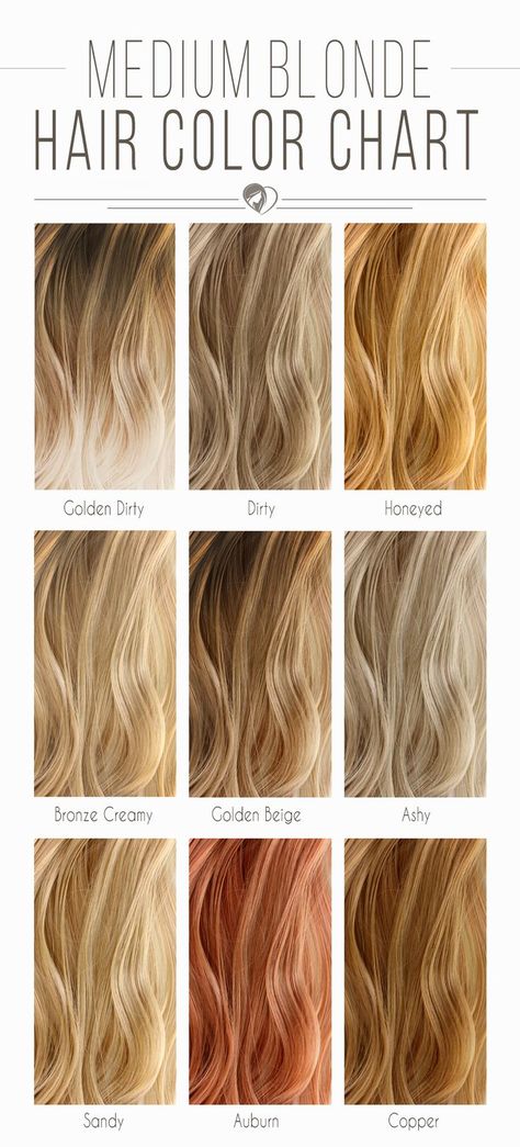 Medium Blonde Hair Color Chart #blondehair ❤️ Blonde hair color chart is your key to the perfect blonde look! Light auburn, natural, dark ash, blonde colour with a red tint, and lots of cute shades for any skin tone are here! ❤️ See more: https://lovehairstyles.com/blonde-hair-color-chart/ #lovehairstyles #hair #hairstyles #haircuts Smoothies, Ginger, Types Of Kisses, Just Love, Ginger Smoothie, Smores